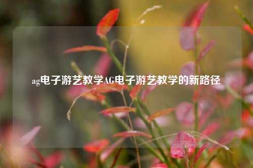 ag电子游艺教学AG电子游艺教学的新路径