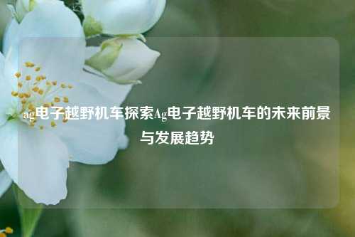 ag电子越野机车探索Ag电子越野机车的未来前景与发展趋势