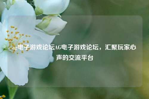 ag电子游戏论坛AG电子游戏论坛，汇聚玩家心声的交流平台