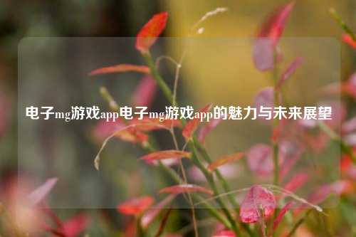 电子mg游戏app电子mg游戏app的魅力与未来展望