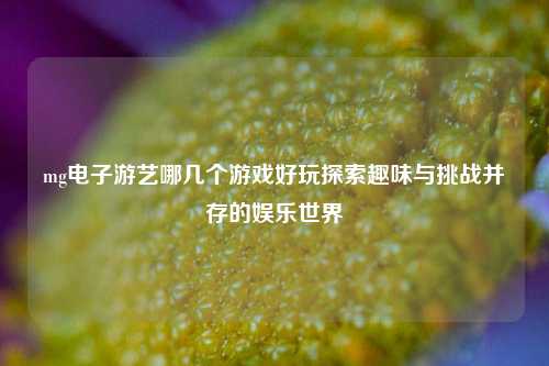 mg电子游艺哪几个游戏好玩探索趣味与挑战并存的娱乐世界