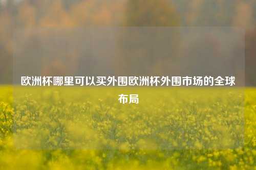 欧洲杯哪里可以买外围欧洲杯外围市场的全球布局