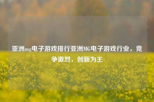 亚洲mg电子游戏排行亚洲MG电子游戏行业，竞争激烈，创新为王