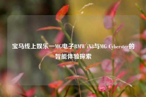 宝马线上娱乐一MG电子BMW iX3与MG Cyberster的智能体验探索
