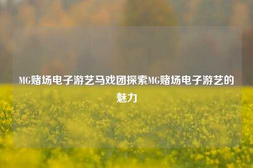 MG赌场电子游艺马戏团探索MG赌场电子游艺的魅力