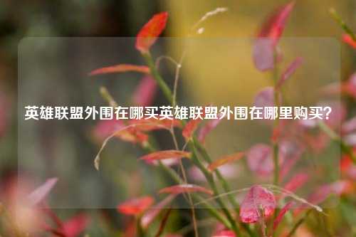 英雄联盟外围在哪买英雄联盟外围在哪里购买？