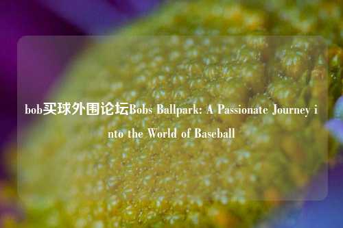 bob买球外围论坛Bobs Ballpark: A Passionate Journey into the World of Baseball