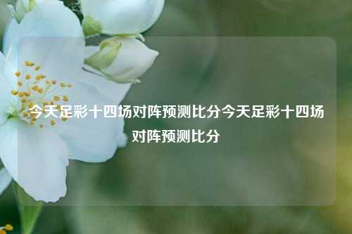 今天足彩十四场对阵预测比分今天足彩十四场对阵预测比分