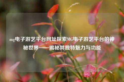 mg电子游艺平台网址探索MG电子游艺平台的神秘世界——揭秘其独特魅力与功能