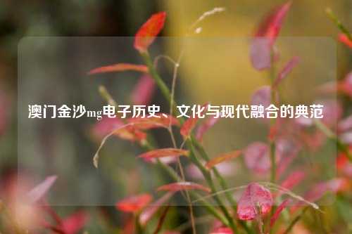 澳门金沙mg电子历史、文化与现代融合的典范