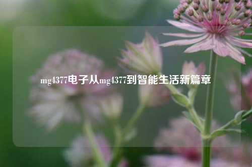 mg4377电子从mg4377到智能生活新篇章