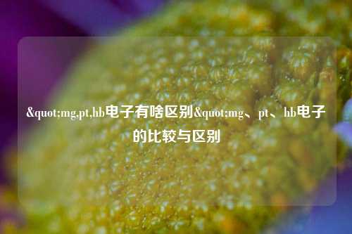 "mg,pt,hb电子有啥区别"mg、pt、hb电子的比较与区别
