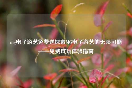 mg电子游艺免费送探索MG电子游艺的无限可能——免费试玩体验指南