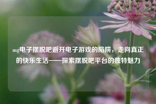 mg电子摆脱吧避开电子游戏的陷阱，走向真正的快乐生活——探索摆脱吧平台的独特魅力