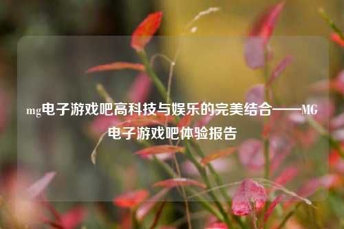 mg电子游戏吧高科技与娱乐的完美结合——MG电子游戏吧体验报告
